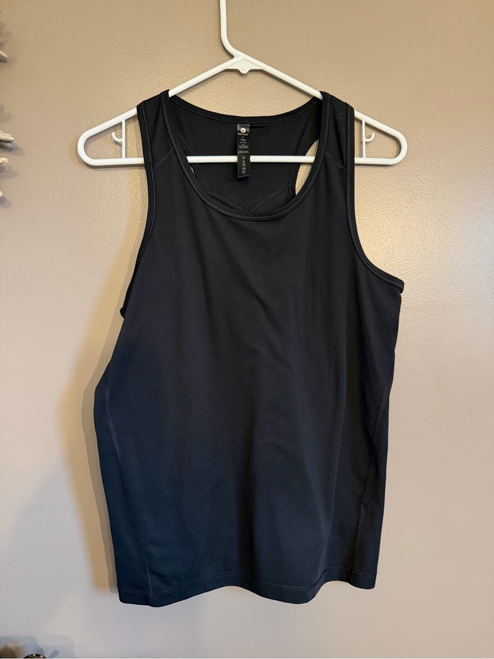 90 Degrees Stretchy Black Spandex Racerback tank top